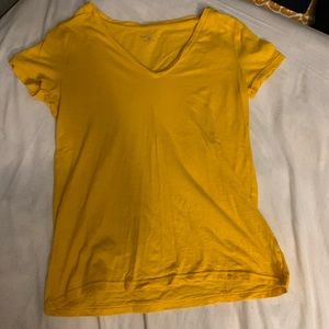 Yellow v-neck